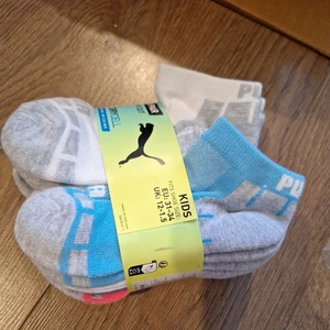 10 Pack Puma Kids Trainer Socks Size 12-1.5 - Picture 1 of 5