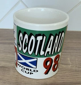 Scotland FIFA World Cup 1998 Coffee Tea Mug Rare Vintage Genuine Official 3x3.5” - Picture 1 of 7
