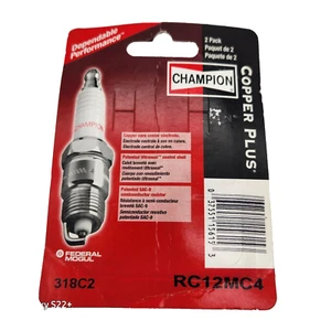 Spark Plug Champion Copper Plus 318C2 Pack of 2 #RC12MC4 - Picture 1 of 2