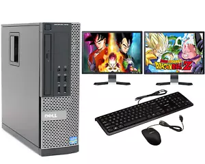 FCS Gaming PC Bundle Intel Core i7 8GB 1TB GT710 DUAL SCREEN Win10 ULTRA FAST - Picture 1 of 6
