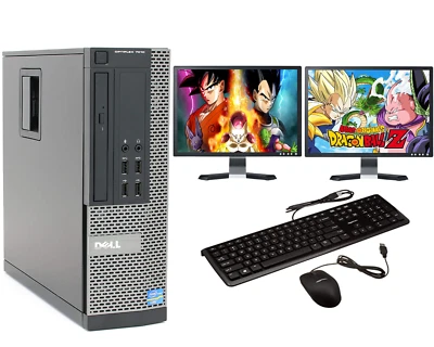 FCS Gaming PC Bundle Intel Core i7 8GB 1TB GT710 DUAL SCREEN Win10 ULTRA FAST  - Image 1 of 4