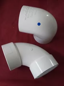 90 Degree Closet Elbow PVC White 3" *303109 - Picture 1 of 2