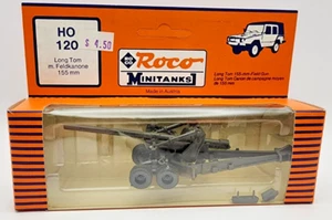 Vintage Roco Minitanks 1:87 HO.  Long Tom 155mm Field Gun. #120 - Picture 1 of 6