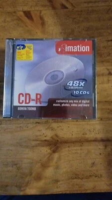 Imation CD-R 10 Pack 48X 700MB 80 min NEW & SEALED - Image 1 of 3
