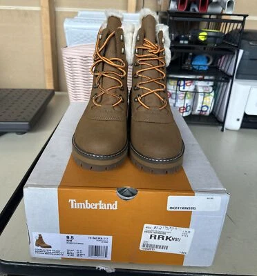 Timberland Women's Courmayeur Valley 6" Faux Fur Waterproof Lug Sole Boots 9.5M - Image 1 of 4
