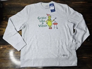 Life Is Good Grinch Grillin Like A Villain Long Sleeve Sweatshirt Men's 2XL - Picture 1 of 8