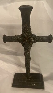 Religiöses Kreuz - Gusseisen Standkreuz - Bild 1 von 10