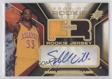 2006-07 SPx Jersey Spectrum /25 Shelden Williams #125 Rookie Auto RC