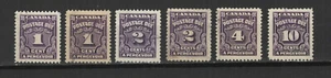 Canada 1935-65 un lot de 6 timbres-taxes oblitérés /TR9998a - Picture 1 of 1
