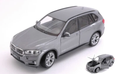 MODELLINO AUTO STATICO DIECAST WELLY BMW X5 2015 GRIGIO MODELLISMO SCALA 1:24-27 - Immagine 1 di 2