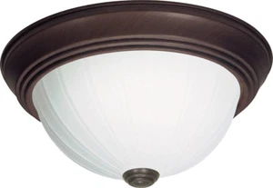 Nuvo Signature 3 Light 15 inch Old Bronze Flushmount Ceiling Light - Picture 1 of 1