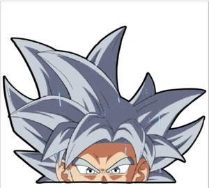 Calcomanía de vinilo GOKU ULTRA ANIME 5"" x 4"" pegatina coche camión anime cómic - Imagen 1 de 4