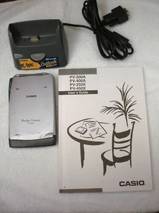 CASIO PALM ORGANIZER, COMPLETE WITH ALL THE BOOKS, cd, CHARGE/DATA STAND - Zdjęcie 1 z 3