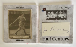 Autógrafos históricos Half Century Jo-Jo Moore 2020 corte automático con playball 1940 - Imagen 1 de 2