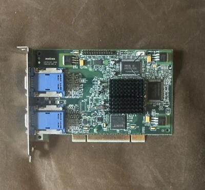 MATROX MILLENIUM G45+MDHA16D/0E6 AGP 16MB 971-0301 REV A DUAL HEAD V1-1(6) - Image 1 of 2