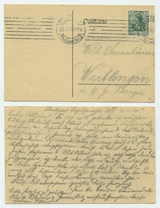 87588 - Postkarte - Stuttgart 22.11.1910 nach Waiblingen - Bild 1 von 1