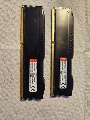 Memoria de escritorio HyperX FURY 8 GB (2 x 4 GB) DDR3 1600 (PC3 12800) modelo HX316C10FBK Foto 1 de 4