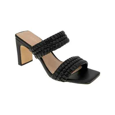 Sandalia BCBGENERATION Fenda Puntera Cuadrada Tacón Bloque Sin Cordones Mujer Negra 7.5M Foto 1 de 4