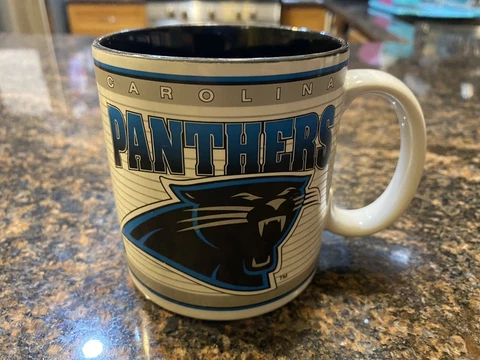 VTG 1994 Sports Impressions Carolina Panthers Coffee Cup NFL Football Cover
