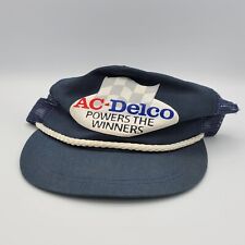 Vintage AC Delco Powers The Winners Snapback Hat Cap Racing Auto Car Parts USA