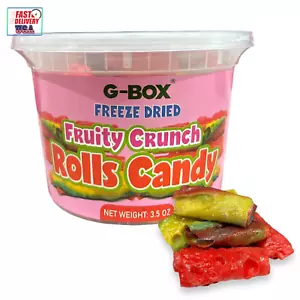 Freeze Dried Fruity Crunch Rolls Candy, Tiktok Trend Items, Freeze Dried Candy, - Picture 1 of 12