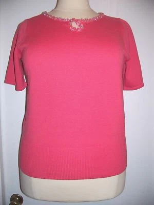 Sz 14/16 Lane Bryant  Coral Short Sleeve Sweater/Top - 29(pl) - Изображение 1 из 2