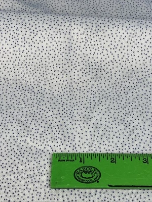 Vintage Fabric Light Blue Polka Dots Thin Cotton Knit 2 yd X 62" 1 Way Stretch - Image 1 of 4