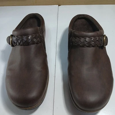 Kim Rogers Ultra Comfort Clogs Brown Leather Slip On  Size 8.5 - Image 1 of 4