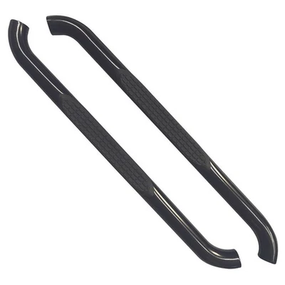 Negro Texturizado 3 pulgadas Redondo Doblado con 1 Almohadilla Paso Barra Nerf para Jeep Wrangler 2007-2018  Foto 1 de 3
