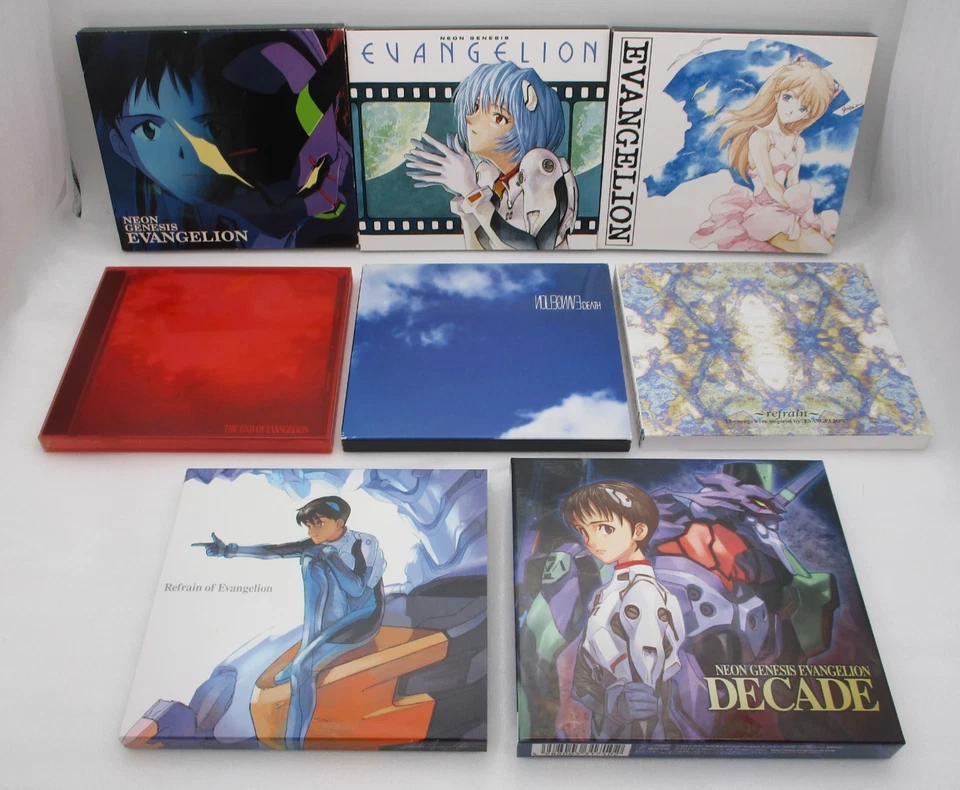Neon Genesis Evangelion 1 2 3 The End of EVA & Death w/ Slipcase 8CDs Japan - Image 1 of 4
