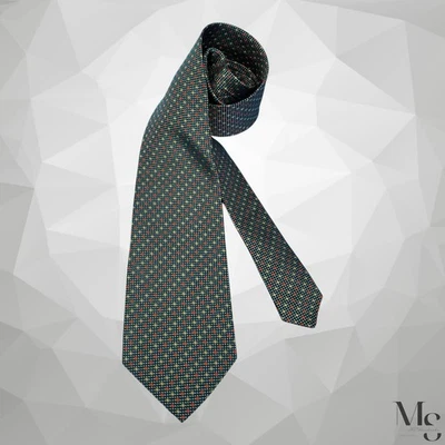 Corbata de seda a lunares verdes Jim Thompson hecha en Tailandia 58”-3,75” EXCELENTE ESTADO Foto 1 de 4