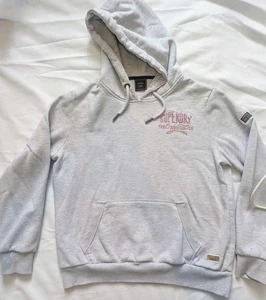 Ladies Superdry Grey Hoodie Size 16 - Picture 1 of 6