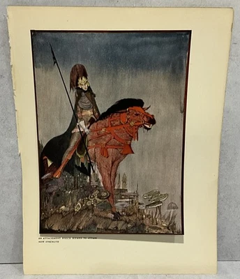 Placa colorida Harry Clarke Poe 1936 “The Assignation” original - Imagem 1 de 4