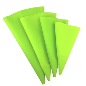4 Pcs Piping Bags Reusable, Silicone Pastry Bags for Cake Decorating, Baking ... - Picture 1 of 7