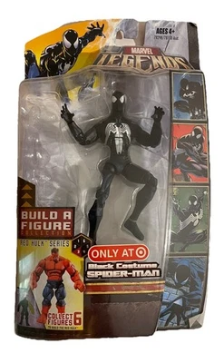 MARVEL LEGENDS BLACK COSTUME SPIDERMAN BAF RED HULK. “ONLY SPIDERMAN”Hasbro 2007 - Image 1 of 4