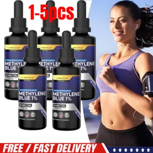 1-5X Methylene Blue Pharmaceutical Grade - Methylene Blue 1% - Liquid Drops 50ML - Picture 1 of 15