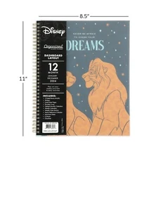 Calendario de planificadores de citas mensuales de Disney 2024 8,5x11 dimensiones 🙂 🙂 - Imagen 1 de 6