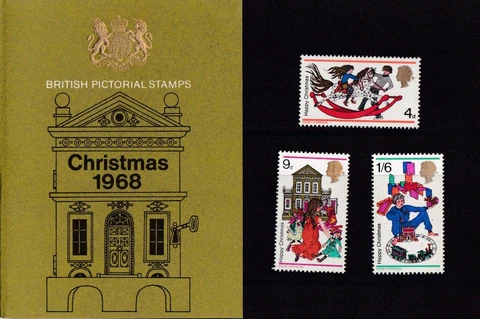 Great Britain Christmas 1968 British Pictorial Stamps Presentation Pack NH Cover