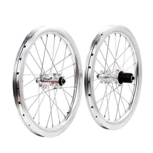16in 349 Alloy Wheelset 30mm 11S for Folding Bike Wheelset 6 Pawls Hub Disc  - Picture 1 of 31