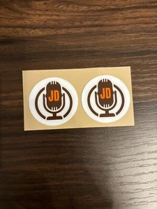 Browns Jim Donovan Memorial Decal x2 For Full Size Football Helmet - Picture 1 of 1