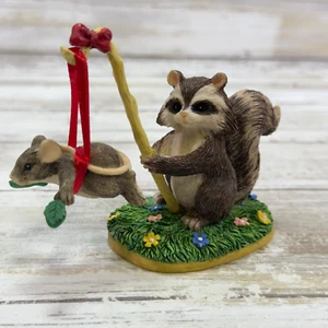 Fitz and Floyd Charming Tails 87/398 Training Wings Figurine Signed Dean Griff - Picture 1 of 5