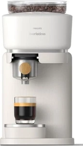 Philips Baristina Espresso Machine Natural White w/ Ash Wood Portafilter BAR300 - Picture 1 of 4