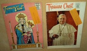 Schatztruhe Comic Konvolut - 2. Juni 1960 Queenship of Mary + 13. September 1962 Papst - Bild 1 von 4