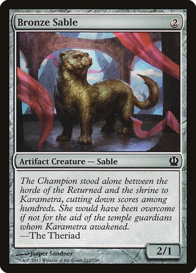 Bronze Sable - 214/269 - Theros - MTG - LP - Regular Common - Image 1 of 1