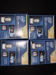 NEW Lot of Four - CPU Heatsink & Fan ONLY Copper-Core Intel Socket LGA 1150 - Picture 1 of 6
