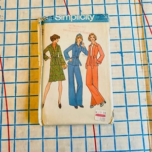 Womens Uncut 1970s Skirt Jacket Pants Pattern Size 12 Simplicity 7094 - Picture 1 of 3