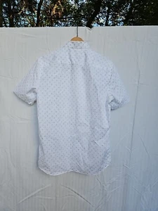 MICHAEL KORS Hemd Baumwolle Kurzarm Knopfleiste weiß Größe M - Bild 1 von 4