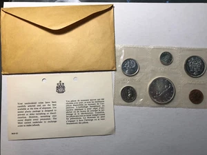 Juego de 6 monedas de plata canadiense 1965 a prueba, en embalaje original  - Imagen 1 de 3