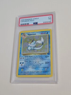 Vaporeon - Pokemon Jungle #12 - Near Mint PSA 7 - Eeveeloution - Image 1 of 4