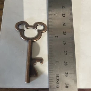 Mickey Mouse Shaped Bottle Opener - Bronze - Skeleton Key NEW - Picture 1 of 1